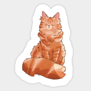 Red Maine Coon Furbaby Gifts for Cat Lovers Sticker